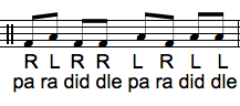 RL paradiddle
