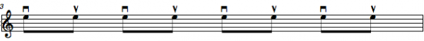 eighth notes strum